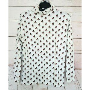 Vintage Flying Colors Medium Snowman Graphics Turtleneck Shirt